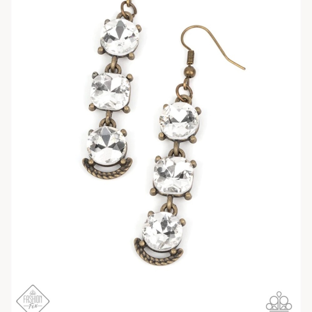 Determined to Dazzle - brass earrings. NWT